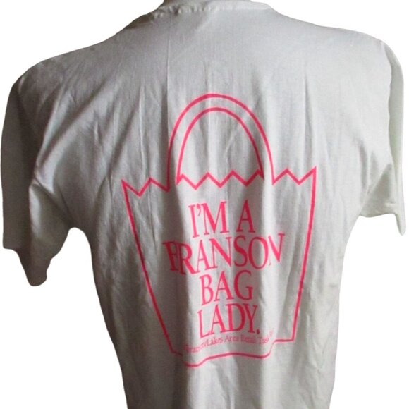 Branson MO Vintage Men's T-shirt Large Single Stitch hanes 1990's Bag Lady USA - Picture 1 of 8